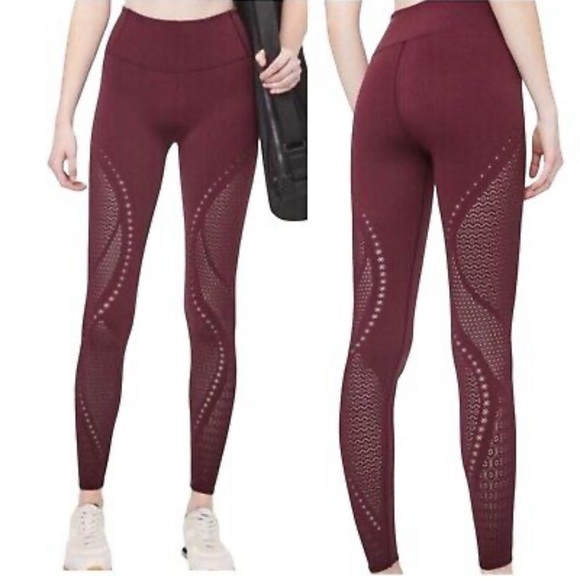 Lululemon Reveal Tight *Mindful Motion Deep Ruby - Picture 1 of 7